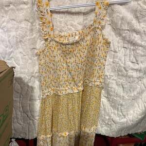 Margaux Riviera Yellow Floral Smocked PXL